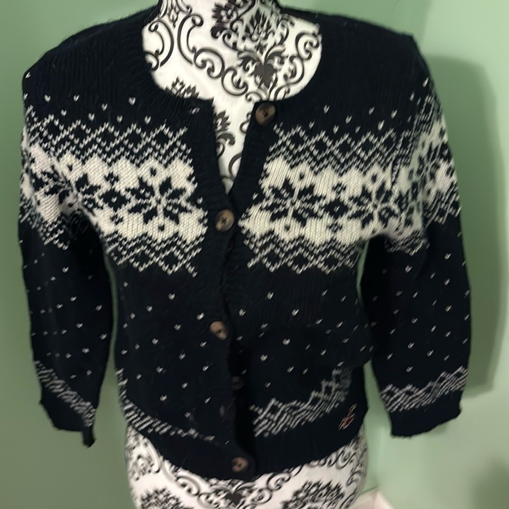 Hollister Nordic style cardigan sweater